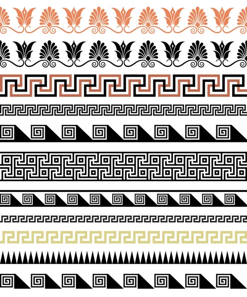 Greek border patterns set
